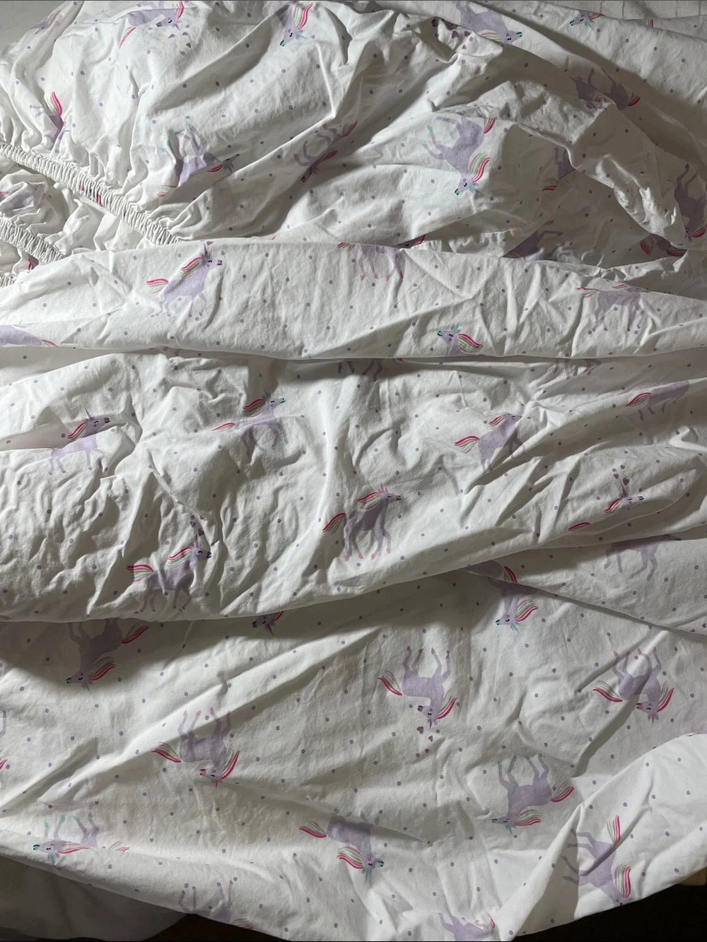 Pottery Barn Kids Mystical Unicorn full fitted sheet featuring